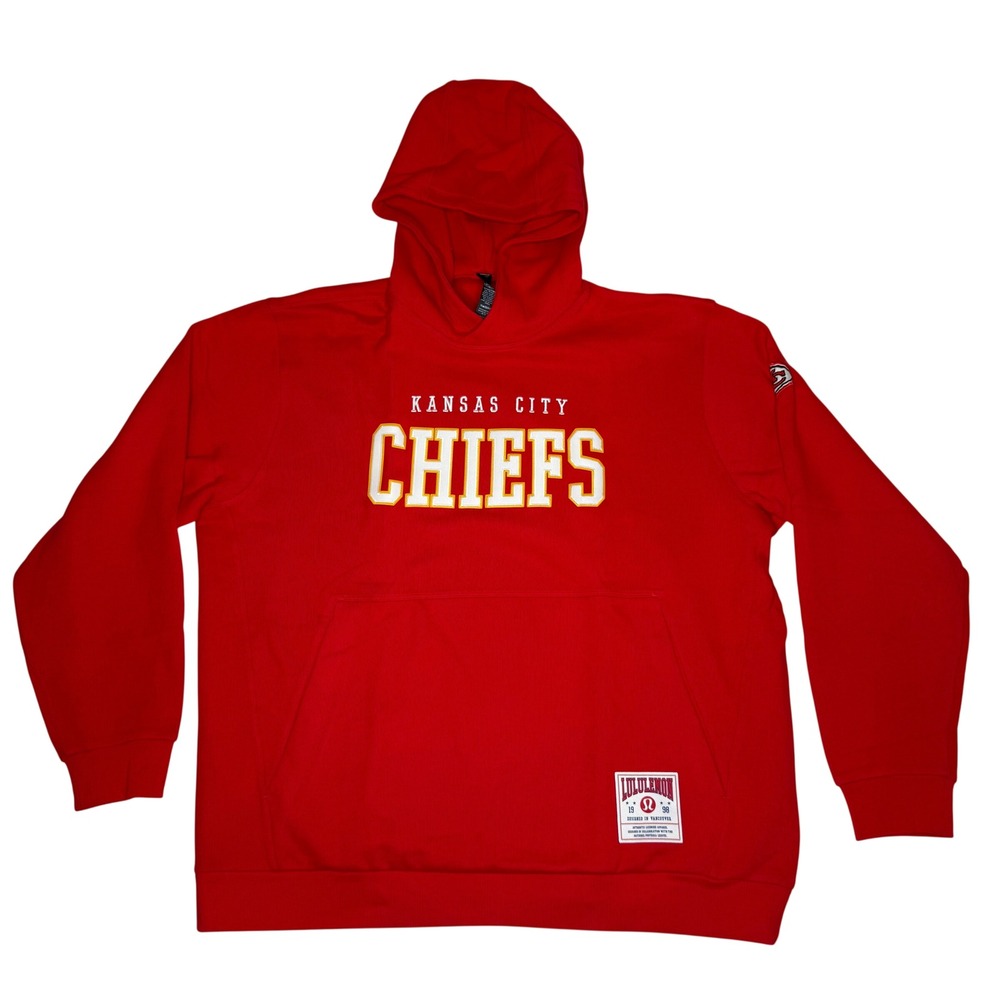 NWT lululemon Kansas City Chiefs Steady State Hoodie True Red Men's XL NFL